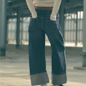 STRAIGHT LEG MID RISE TRF JEANS